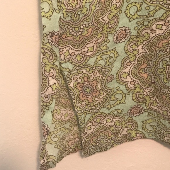 J Crew Paisley Cotton Gauze Tunic Top SZ M N10 - Picture 3 of 5